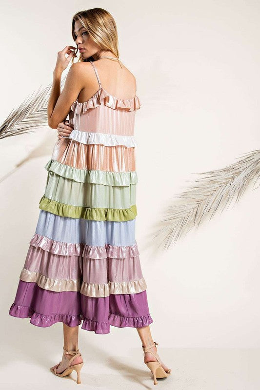 Rainbow Ruffle Dress