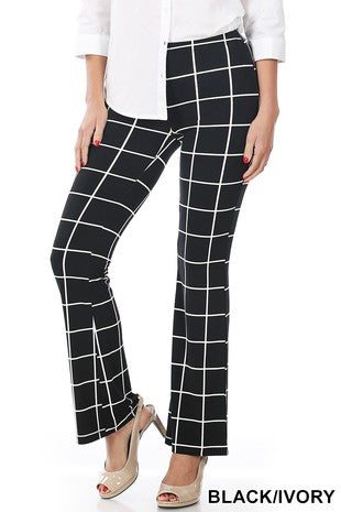 WINDOWPANE PANTS