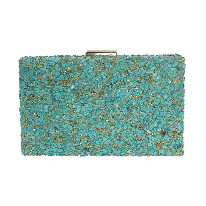 NATURAL STONE CLUTCH HANDBAG