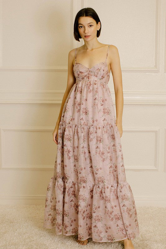 CHERRY BLOSSOM SHEEN MAXI DRESS