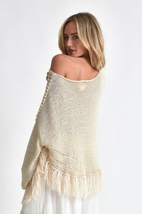 GOLD FRINGES SWEATER