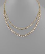 2 ROW PEARL NECKLACE