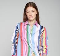 ANASTASIA STRIPED BLOUSE TOP