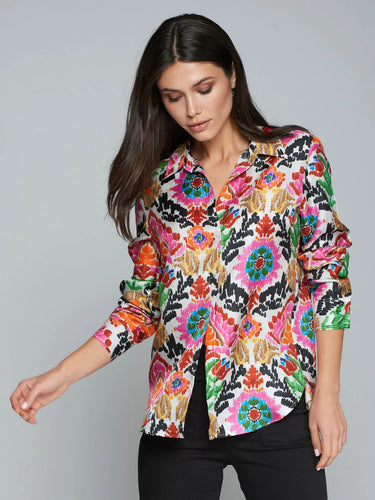 FLORAL ZANY BLOUSE TOP