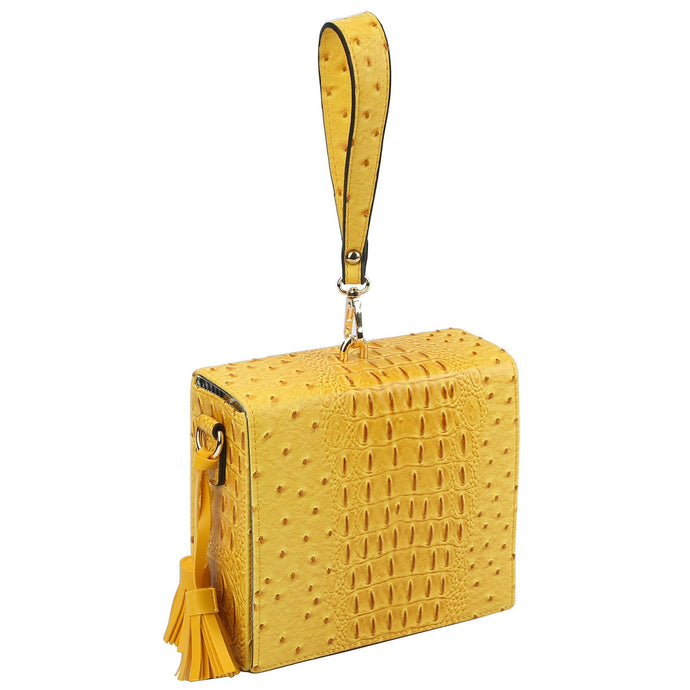 CROCO HANDBAG CLUTCH