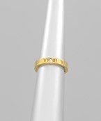 ROMAN NUMERAL RING WITH CRYSTAL DETAIL