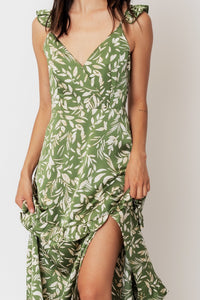 OLIVE TREE MAXI DRESS