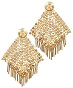 MESH CHAIN FRINGE EARRINGS