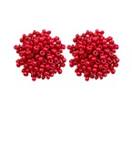 BEADED CLUSTER EARRINGS