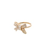 BIG BOW CZ BAGUETTE RING