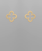 GOLD CLOVER STUDS