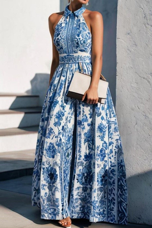 IMAL PRINT MAXI DRESS