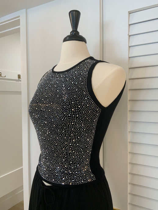 Sleeveless Sequins Sweater Tank