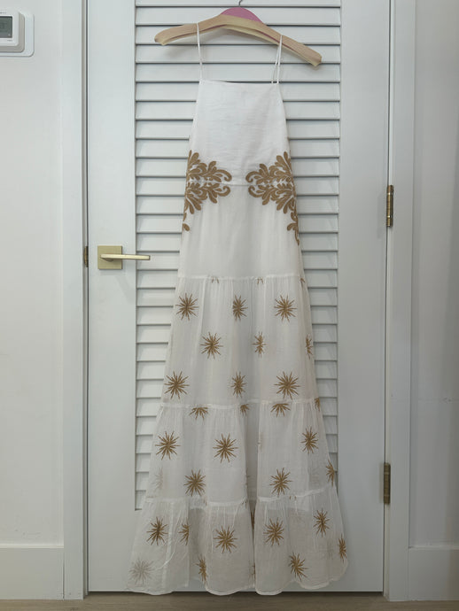 Anastacia Gold Maxi Dress