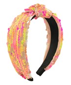 KNOTTED SEQUIN HEADBAND