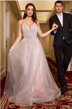 METCALF SEQUIN AND PEARL BEADED GOWN