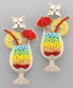 MIX COCKTAIL GLASS EARRINGS