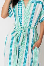 TRIBAL BELTED DRESS