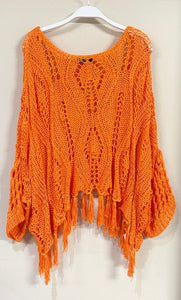 CROCHET PANCHO COVER UP