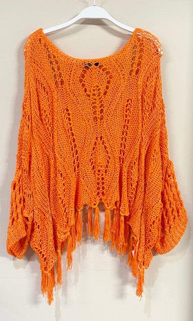 CROCHET PANCHO COVER UP