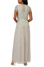 FROSTED SAGE FLORAL GOWN