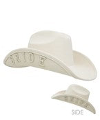 SIDE "BRIDE" MICROSUEDE HAT