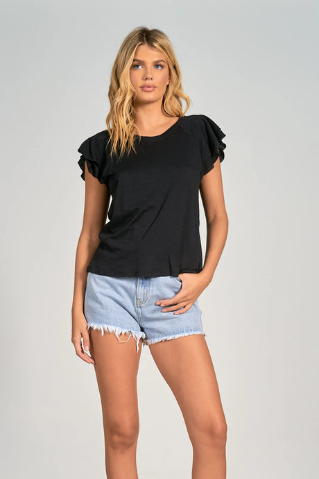 FLOUNCY TEE TOP