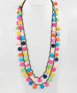 WOODEN BEADED NECKLACE