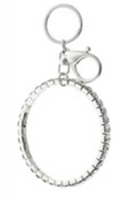 DIAMOND CIRCLE KEYCHAIN