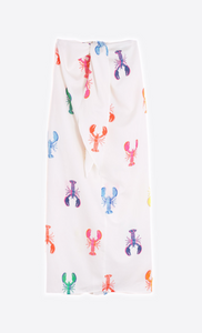 LANGOSTA LOBSTER PRINT DRESS