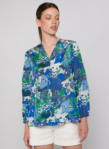 BLUE BLOSSOM EDNA SHIRT