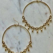 WATERDROP HOOP EARRINGS