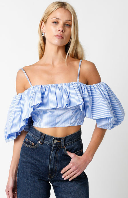 OPHELIA STRIPED CROP TOP