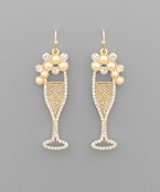 PEARLY CHAMPAGNE EARRINGS