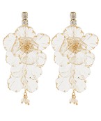 SHELL FLOWER EARRINGS