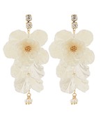 SHELL FLOWER EARRINGS