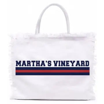 NANTUCKET/ OCEAN REEF FRINGE TOTE BAG