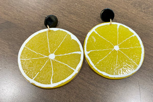 FRUIT DISC EARRINGS
