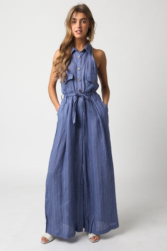 emmy linen jumpsuit