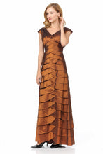 LAYERED WAVES LONG DRESS