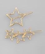 MULTI STAR HAIR PIN SET