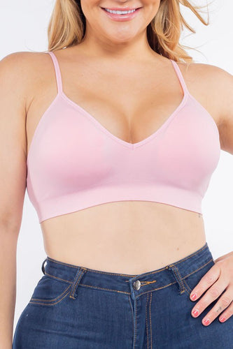 PLUS SIZE SEAMLESS BRALETTE