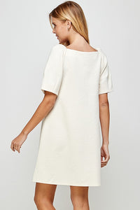 TEXTURED HERRING SHORT DRESS