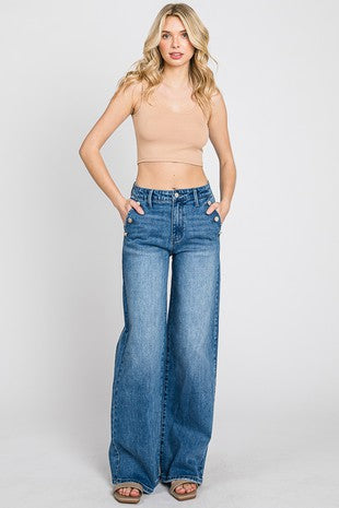 CROPPED WIDE LEG SAILOR JEANS – Zero Dress Code and The Dress Code