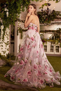 ORGANZA  ROSES GOWN