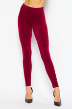 SOLID VELOUR BRUSHED ANKLE LEGGINGS