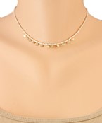 DISC CHARM BEAD CHOKER