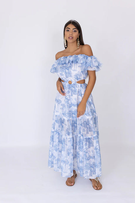 TOILE CUT OUT MAXI DRESS