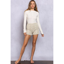 CABLE KNIT SWEATER SHORTS